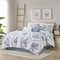 Gracie Mills 6 Piece Oversized Cotton Comforter Set with Throw Pillows